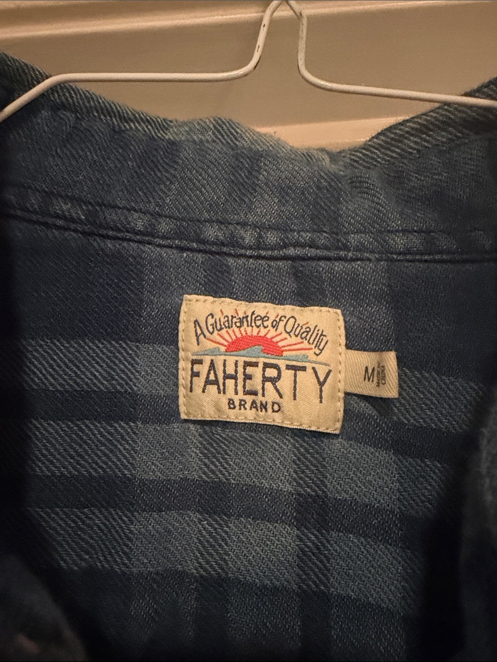 Faherty The Tony Doublecloth Shirt in Indigo Mist - Picture 4 of 5